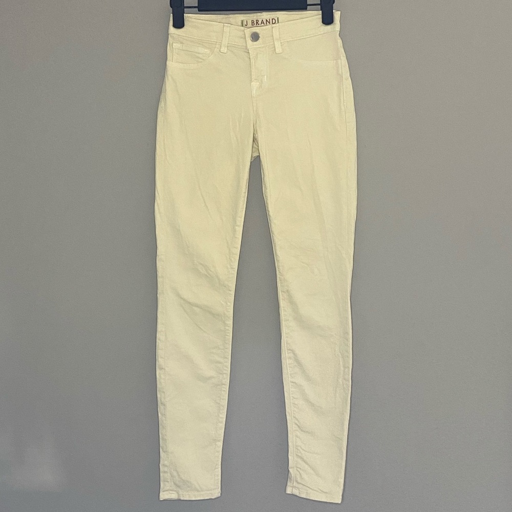J BRAND pale yellow leg pant